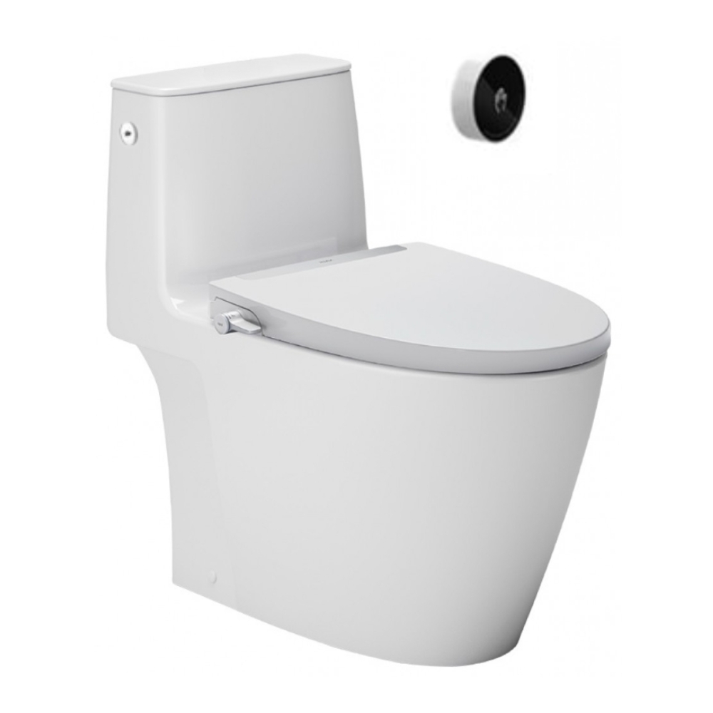 Bồn cầu 1 khối xả cảm ứng nắp rửa cơ INAX ACT-902-CW-S32VN