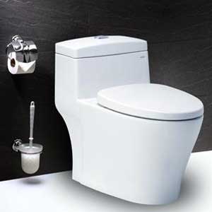 Bồn cầu 2 khối Caesar CD1345 (2 nhấn-Nắp đóng êm) - Image 3