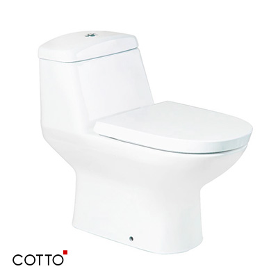 Bồn cầu 2 khối dành cho người khuyết tật Cotto SC6652 nắp trắng - Image 3