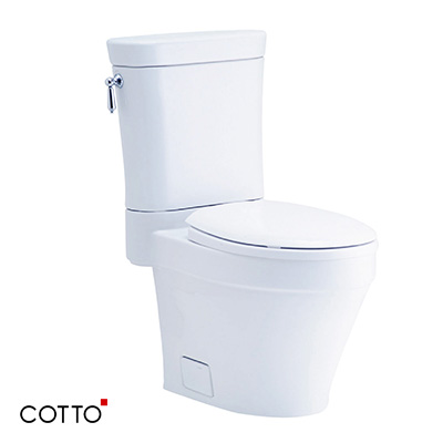 Bồn cầu 2 khối dành cho người khuyết tật Cotto SC6657 nắp xanh - Image 6