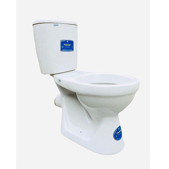 Bồn cầu 2 khối giá rẻ Vinaceta Long Hầu 15 (Nắp thường) - Image 3