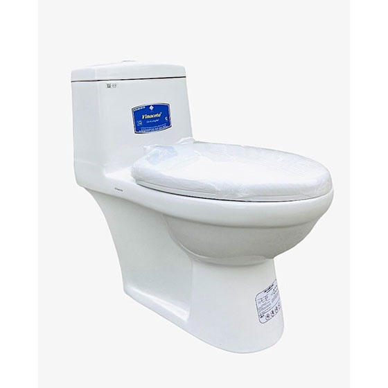 Bồn cầu 2 khối giá rẻ Vinaceta Long Hầu 15 (Nắp thường) - Image 4