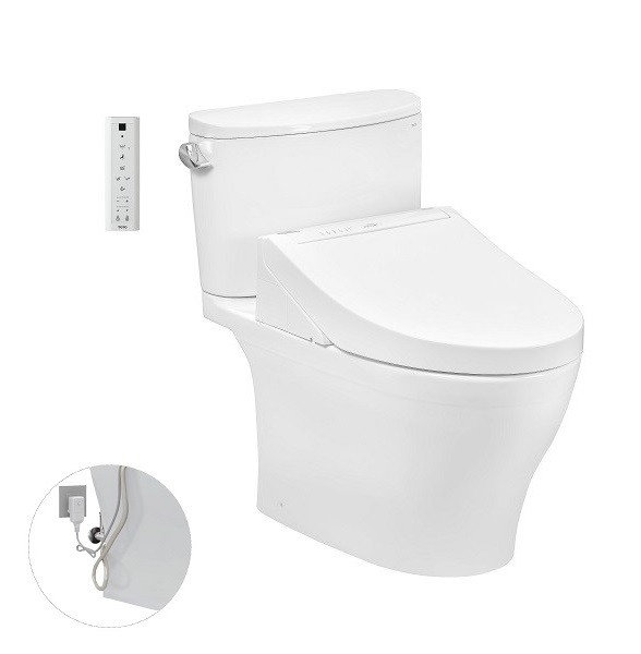 Bồn cầu 2 khối kèm nắp rửa điện tử Toto CS767RW14