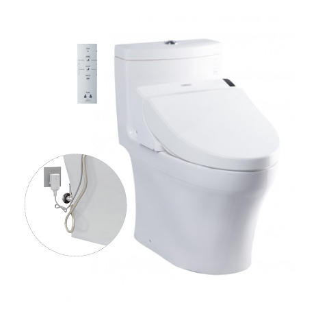 Bồn cầu 2 khối kèm nắp rửa điện tử Toto CS769DRW14 - Image 4