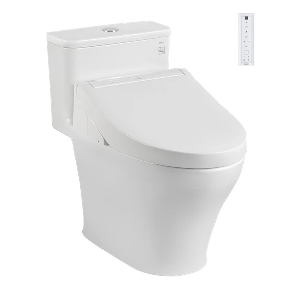 Bồn cầu 2 khối kèm nắp rửa điện tử Toto CS986GW18 - Image 4