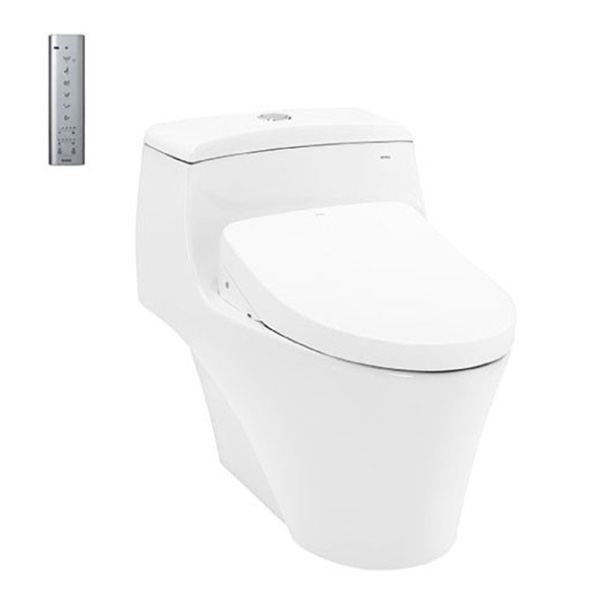 Bồn cầu 2 khối kèm nắp rửa điện tử Toto CS986GW18 - Image 5