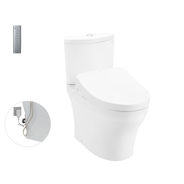 Bồn cầu 2 khối kèm nắp rửa điện tử TOTO CS986GW7 - Image 4