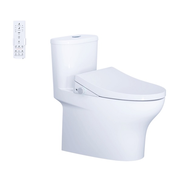Bồn cầu 2 khối kết hợp nắp điện tử Caesar CD1340-TAF610H - Image 5