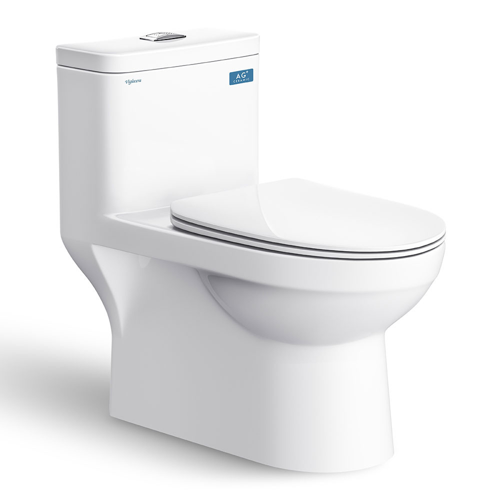 Bồn cầu 2 khối Nano Titan Viglacera VI66 nắp êm - Image 5