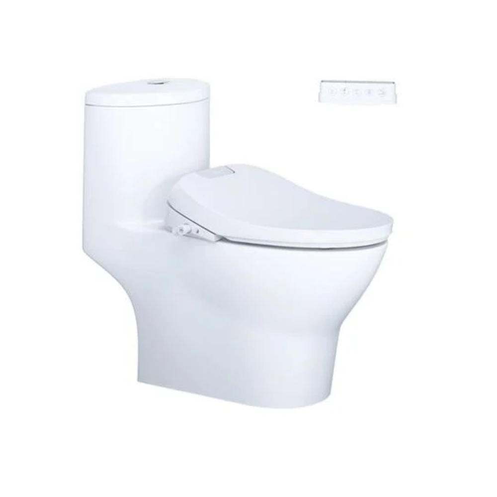 Bồn cầu 2 khối nắp điện tử Caesar CD1341-TAF512H - Image 5