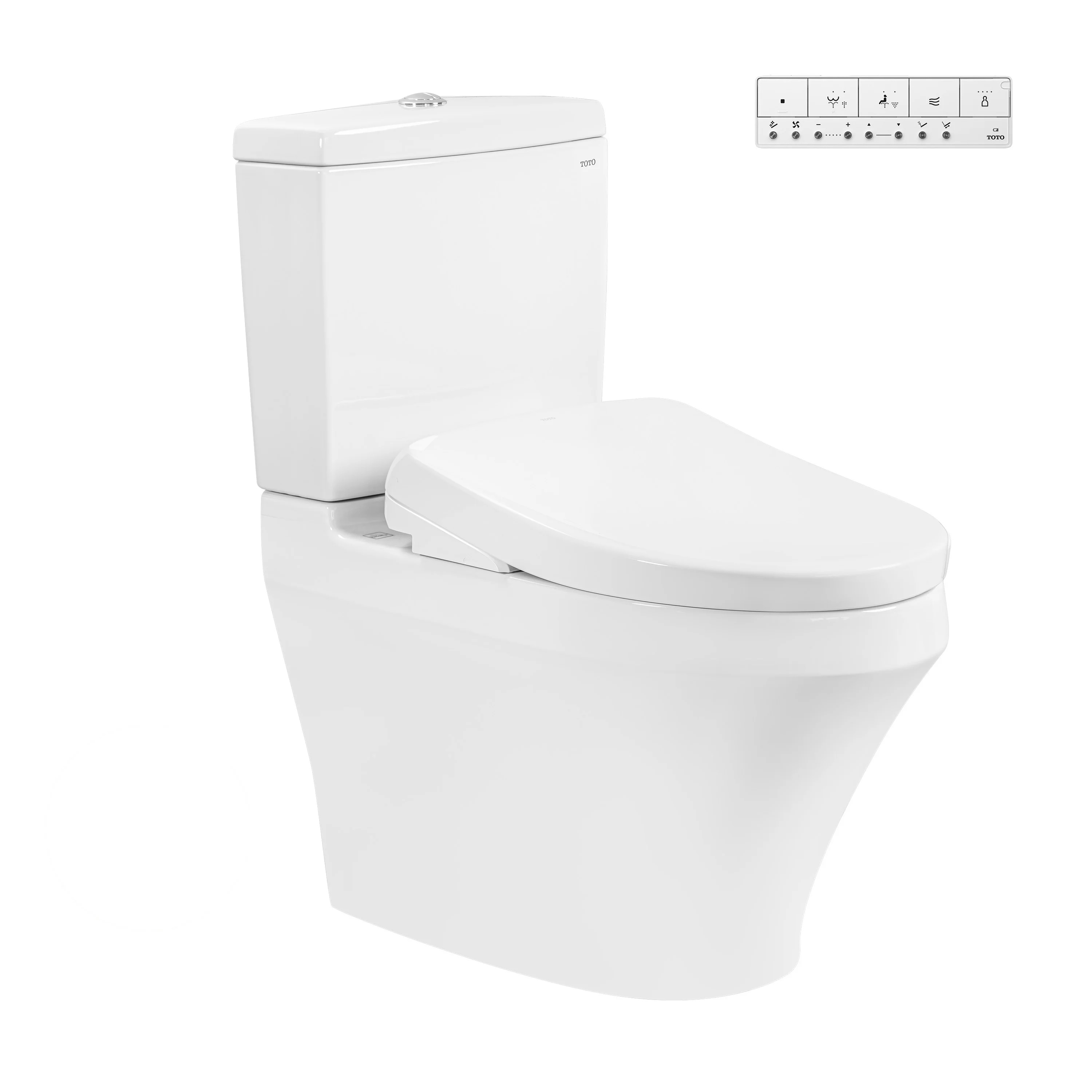 Bồn cầu 2 khối nắp rửa điện tử Washlet S7 Toto CS948CDW23