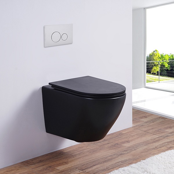 Bồn cầu âm tường màu hồng vàng Rose Gold Miken MKB-2478WRG - Image 3