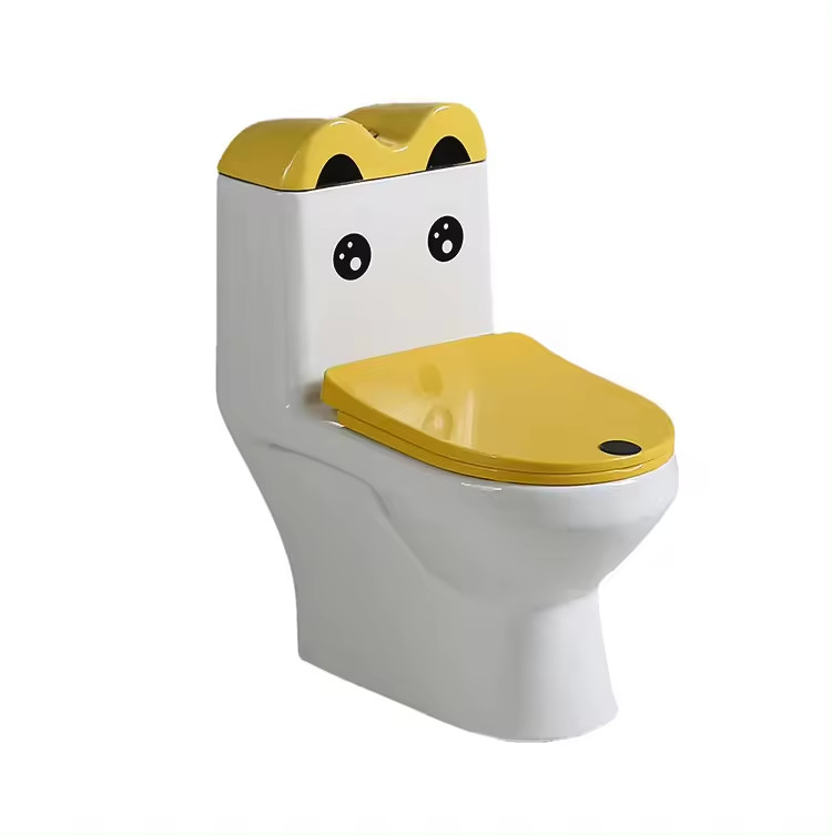 Bồn cầu dành cho trẻ mẫu giáo màu cam MN-1230-OG - Image 4