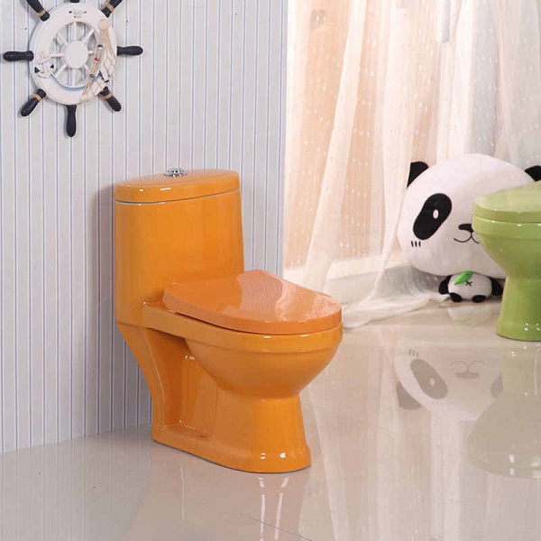 Bồn cầu dành cho trẻ mẫu giáo màu cam MN-1230-OG - Image 6