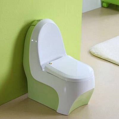 Bồn cầu dành cho trẻ mẫu giáo màu Vàng Miken MKB-102Y - Image 3