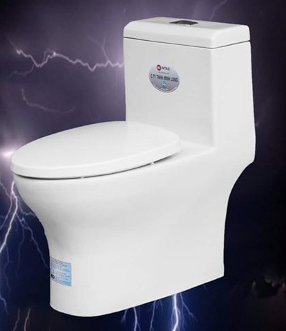 Bồn cầu giá rẻ 2 nhấn C504VN (S03 - Nắp êm) - Image 4