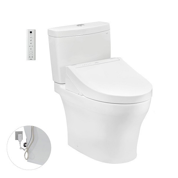 Bồn cầu hai khối kèm nắp rửa điện tử TOTO CS300DW16Y1 - Image 5
