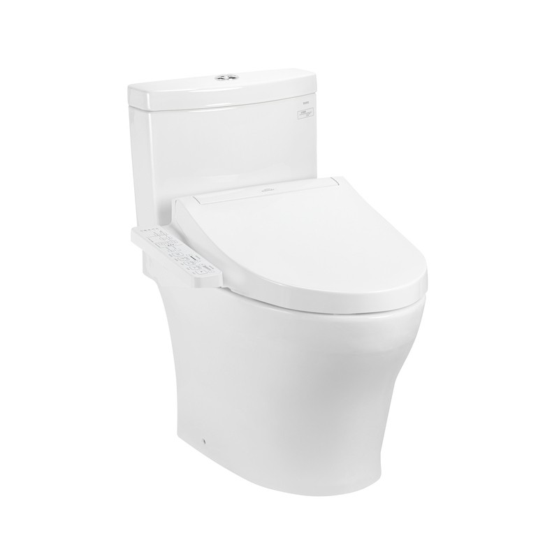 Bồn cầu hai khối kèm nắp rửa điện tử TOTO CS769DRW16