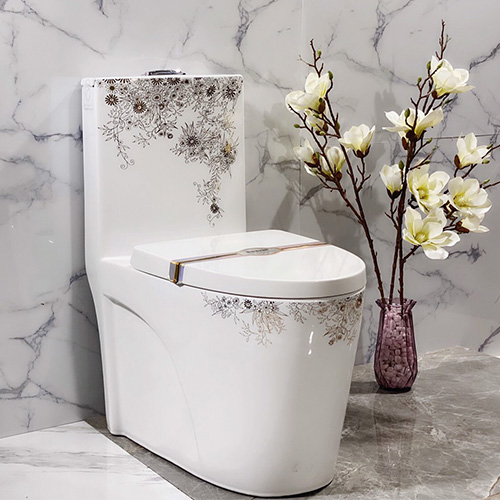 Bồn cầu két liền màu đỏ Miken MKB-2019R (Đặt hàng 10-15 ngày) - Image 4