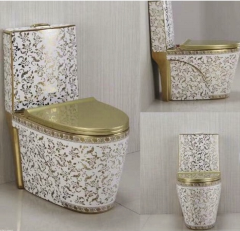 Bồn cầu két liền mầu đỏ trắng Miken MKB-2020RW (Đặt hàng 10-15 ngày) - Image 3