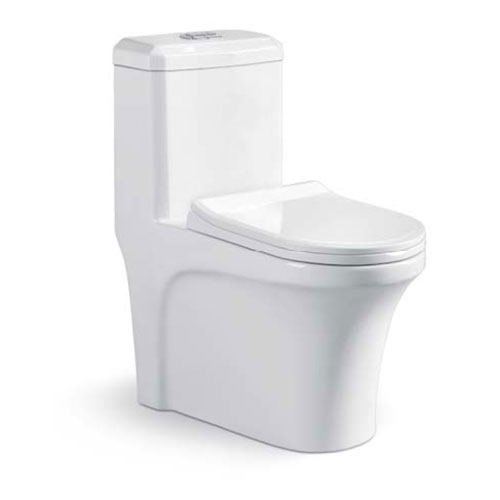 Bồn cầu két liền nắp đen Royal Join RA-9904B - Image 3