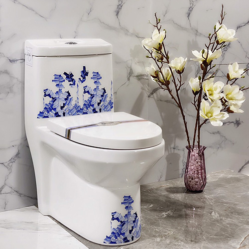 Bồn cầu màu xanh lá cây Miken MKB-8000G - Image 3