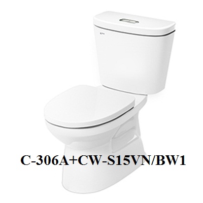 Bồn cầu một khối Inax AC-969A-CW-S15VN nắp cơ - Image 4