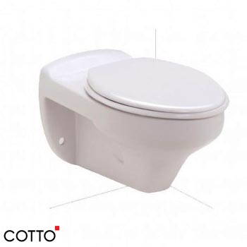Bồn cầu một khối màu đen COTTO C1032 MBK - Image 4