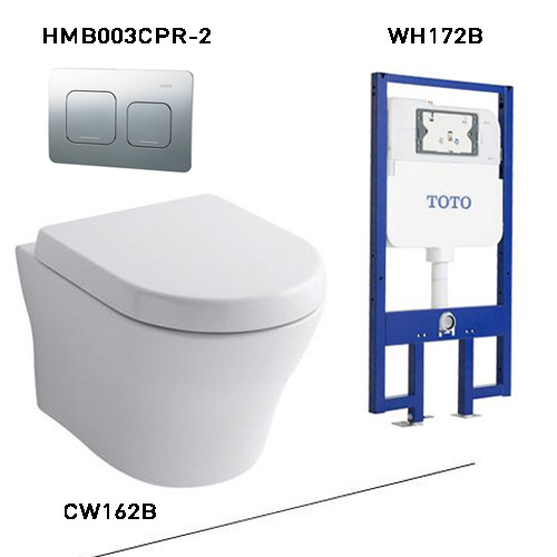 Bồn cầu một khối TOTO MS864T2 (Nắp êm) - Image 6
