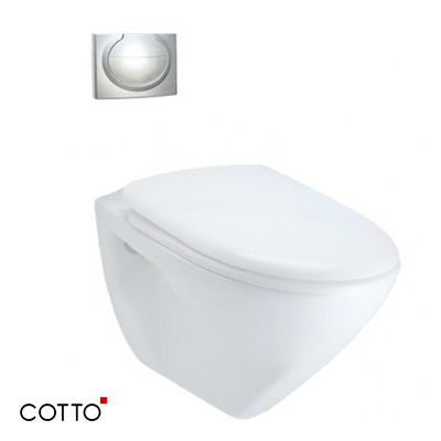 Bồn cầu một khối xả không chạm Simply Connect COTTO C103357 - Image 3