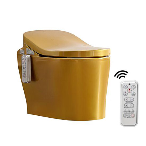 Bồn cầu nắp rửa điện tử màu hồng Miken SA-608P - Image 5