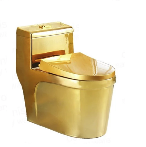 Bồn cầu nghệ thuật mạ vàng 6074G (Đặt hàng 7-10 ngày) - Image 4