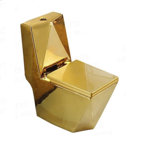Bồn cầu nghệ thuật mạ vàng 6816A (Đặt hàng 7-10 ngày) - Image 6