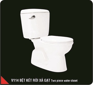 Bồn cầu trẻ em màu xanh da trời Miken MKB-1237SB - Image 3