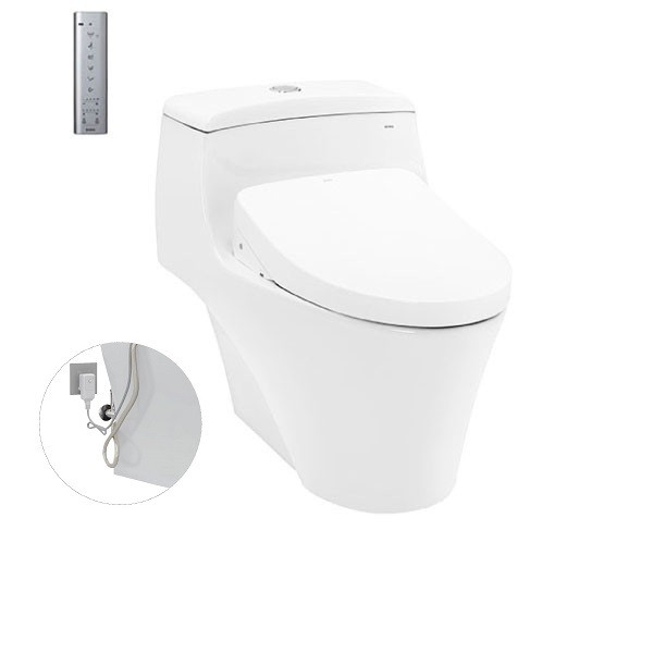 Bồn cầu treo tường nắp rửa điện tử Toto CW822REA-TCF23460AAA - Image 5