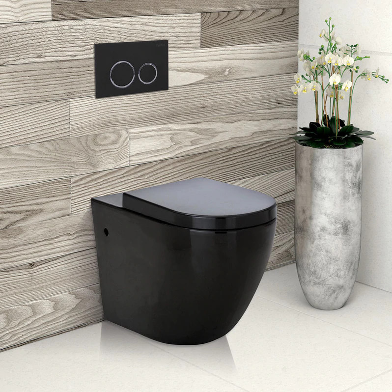Bồn cầu trứng màu ghi xám gray Miken MKB-0892GR - Image 3