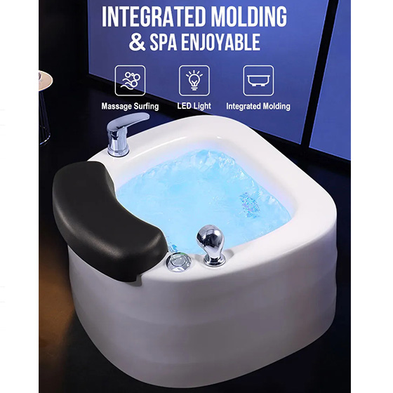 Bồn ngâm chân massage sục khí nail Miken YO-T032 đèn led - Image 5