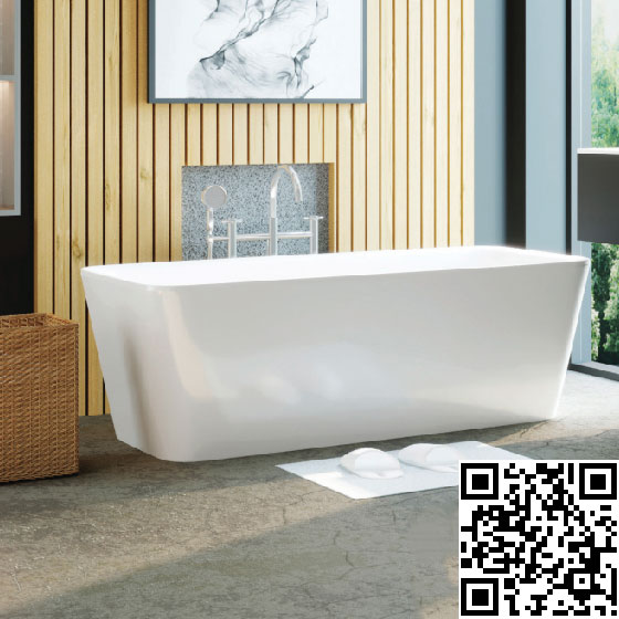 Bồn tắm Acrylic Cotto BT2074EP (800x1600x580mm)