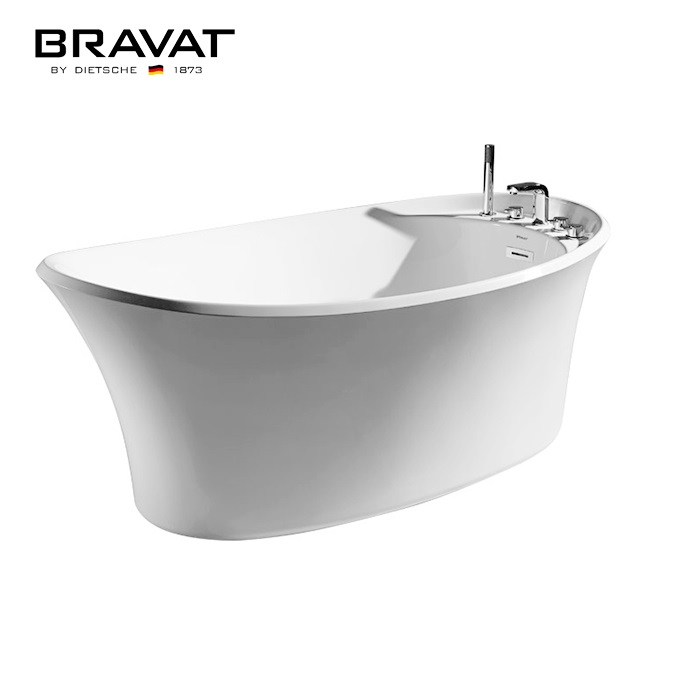 Bồn tắm âm Bravat B25409W (1400x700x420mm) - Image 4