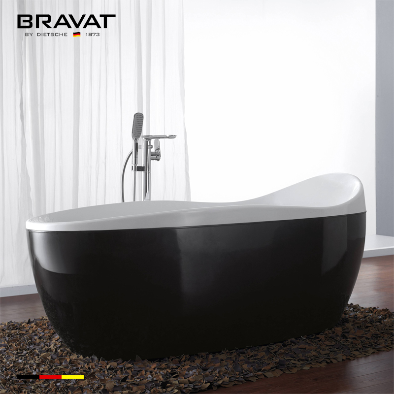 Bồn tắm âm Bravat B25705W (1700x750x450mm) - Image 3