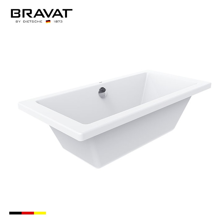 Bồn tắm âm Bravat B25706W (1700x750x415mm) - Image 4