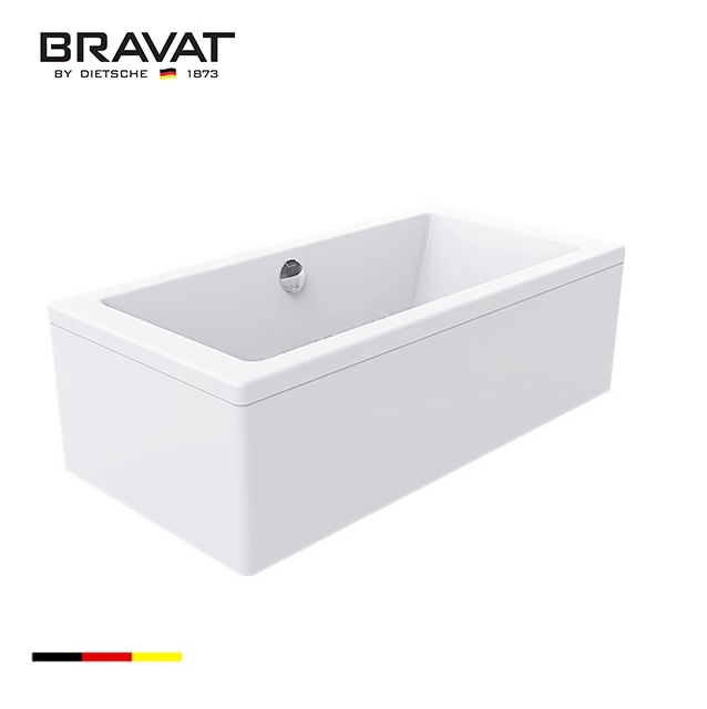 Bồn tắm âm massage Bravat B25704DW-4 (1700x1050x630mm) - Image 6