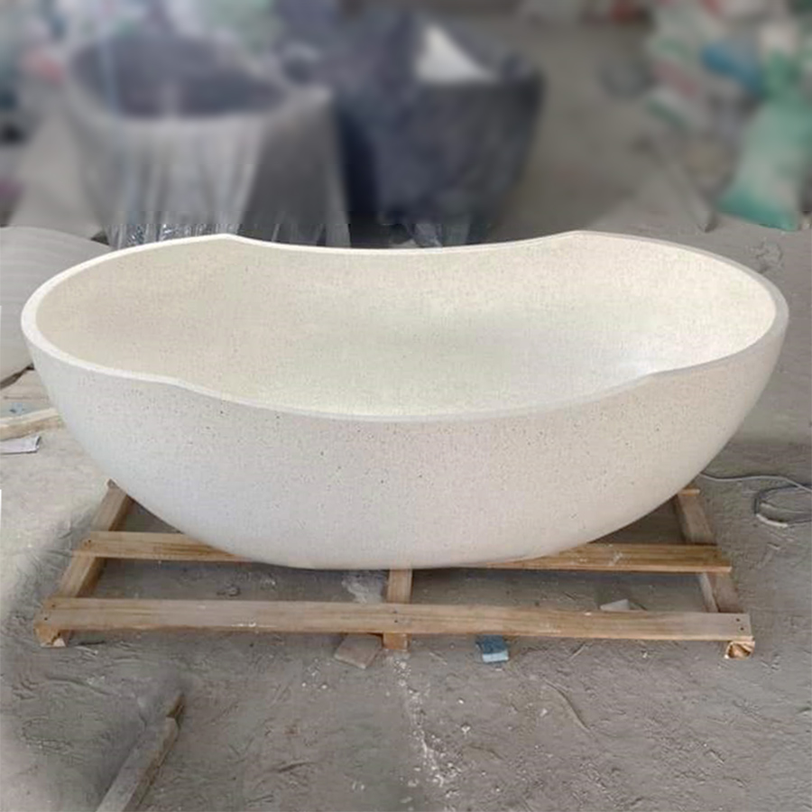 Bồn tắm bê tông xi măng nghệ thuật theo yêu cầu Miken MKB-1264BT - Image 3
