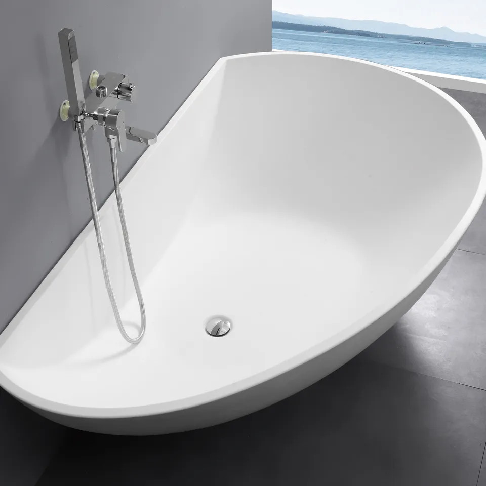 Bồn tắm đá nhân tạo marble nghệ thuật AL-BS8638 (Đặt hàng 7-25 ngày) - Image 6