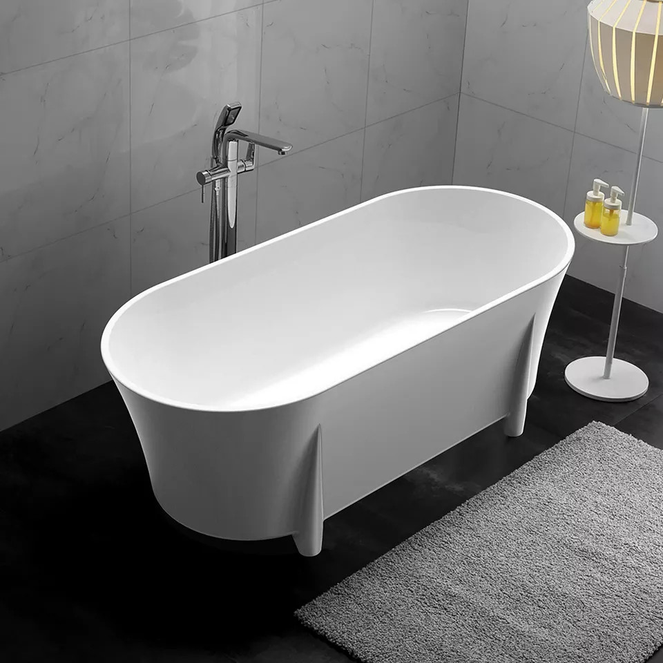 Bồn tắm đá nhân tạo marble nghệ thuật AL-BS8639 (Đặt hàng 7-25 ngày) - Image 5