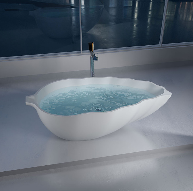 Bồn tắm đá nhân tạo marble nghệ thuật màu đen AL-BS8627 (Đặt hàng 7-25 ngày) - Image 3