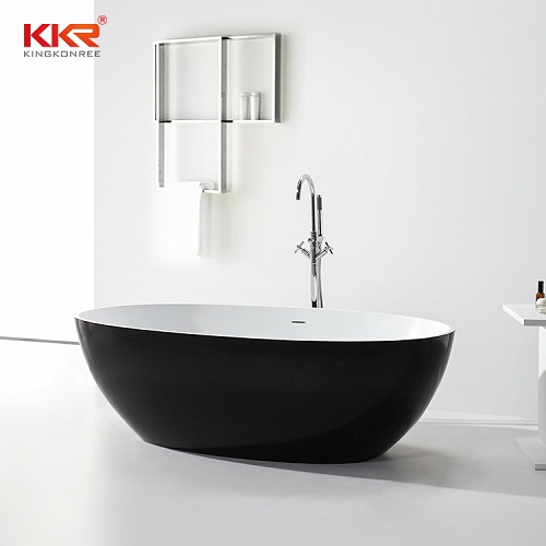Bồn tắm đá nhân tạo marble nghệ thuật màu đen AL-BS8629 (Đặt hàng 7-25 ngày)