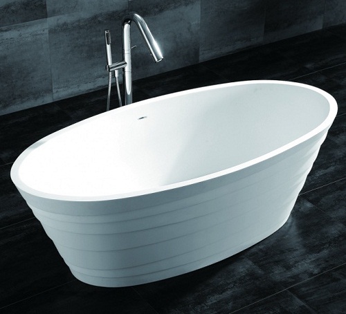 Bồn tắm đá nhân tạo màu đen nghệ thuật Miken KKR-042B (Đặt hàng 7-25 ngày) - Image 6