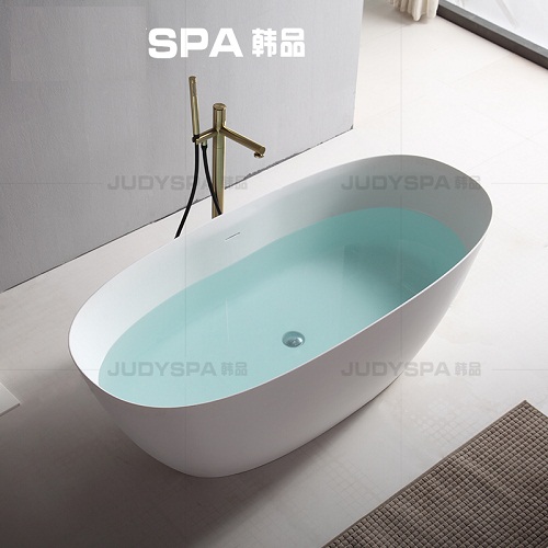 Bồn tắm đá nhân tạo màu trắng nghệ thuật Miken HY-TS6805 (1600x800x620mm) - Image 6