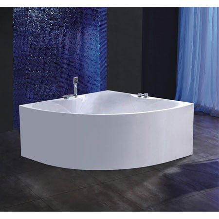 Bồn tắm đá nhân tạo solid surface nghệ thuật màu đen trắng Miken MK-6007B - Image 5